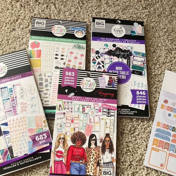 The Happy Planner Office Happy Planner Sticker Book Bundle Poshmark